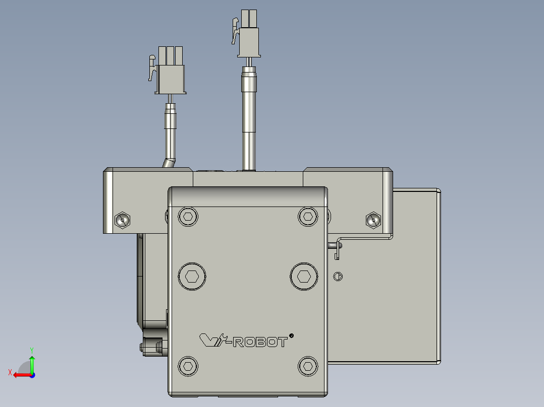 威洛博直线电机模组EB8-L100-S1300-BR-P75-MS3后视图