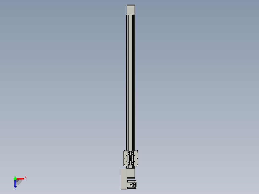 威洛博直线电机模组EB8-L100-S1300-BR-P75-MS3俯视图