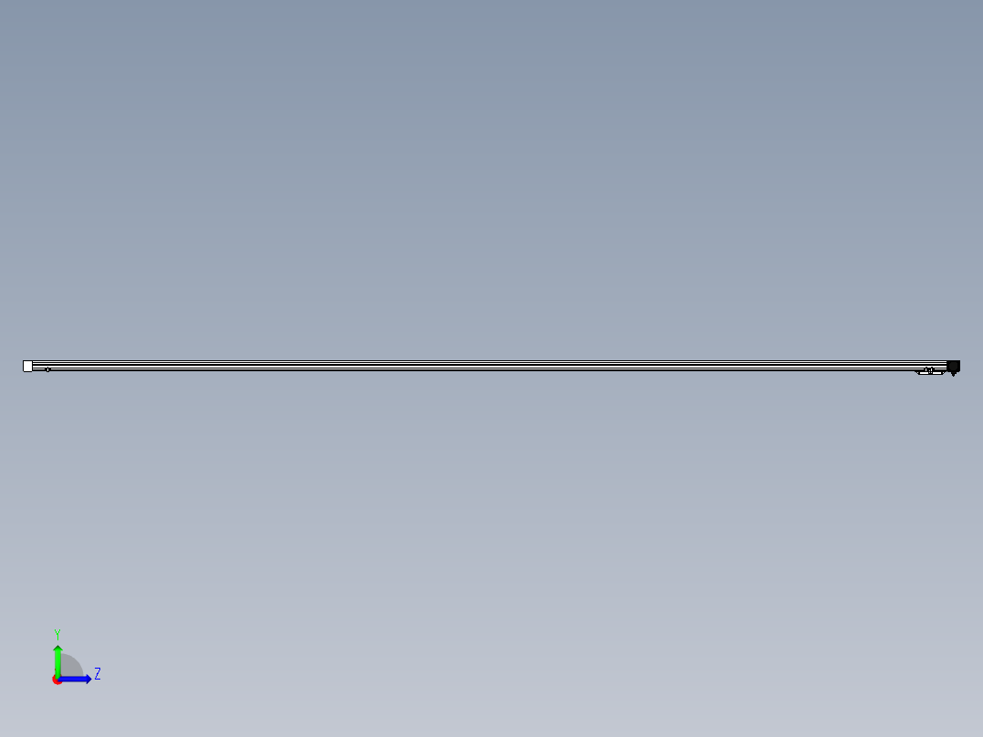 Toyo东佑达直线模组-M65M-X78-5000-L-M40-C4左视图