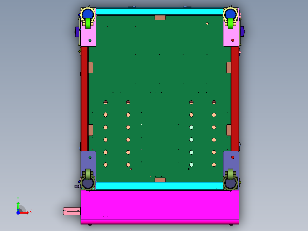 多工位转盘式机械手锁附设备前视图