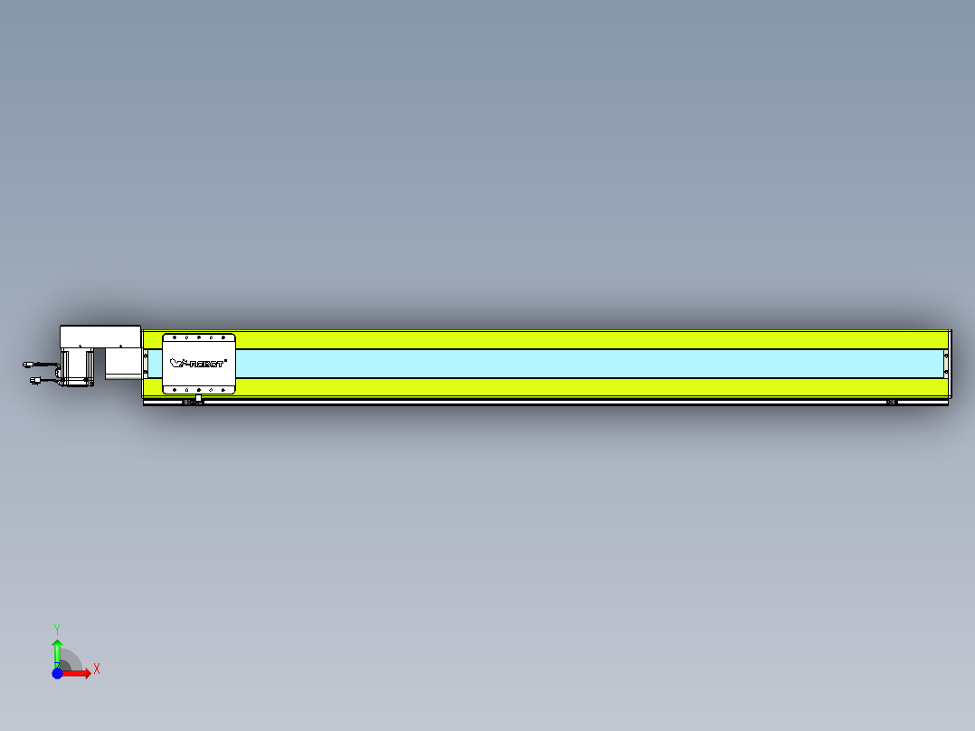 威洛博VBC同步带传动一无尘环境VBC17-L45-S1700-BR-ZP75-C3前视图