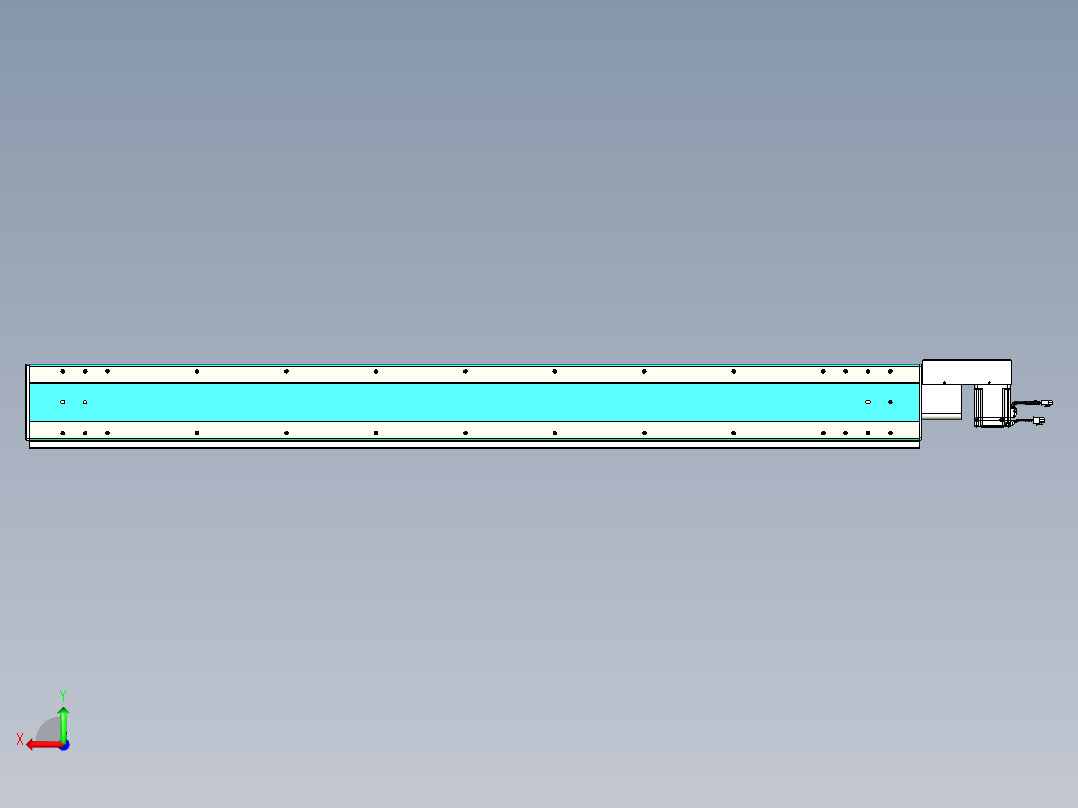威洛博VBC同步带传动一无尘环境VBC17-L45-S1700-BR-ZP75-C3后视图