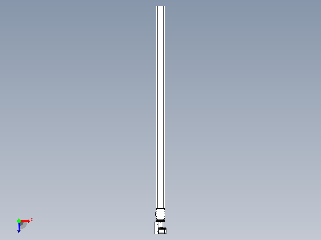 同步带全封闭直线模组TPA-HCB-105D-90-L2350-ML-C-P20-N3俯视图