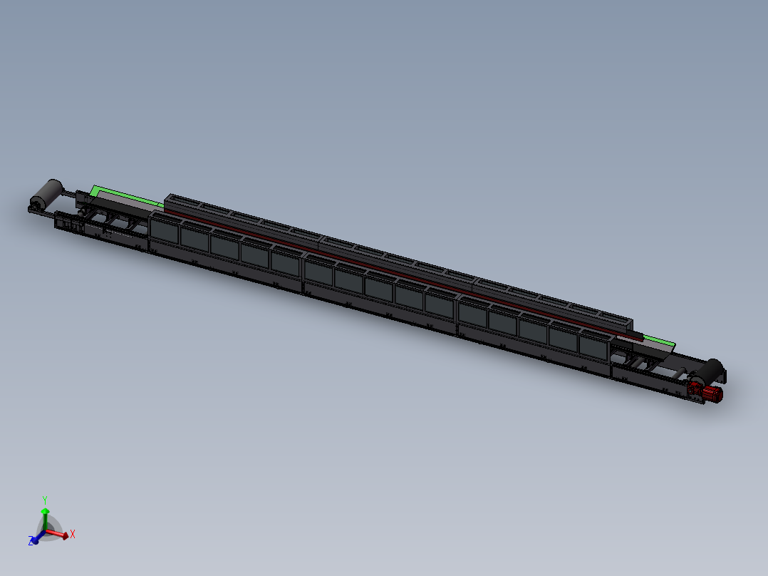 即插即用输送带主视图