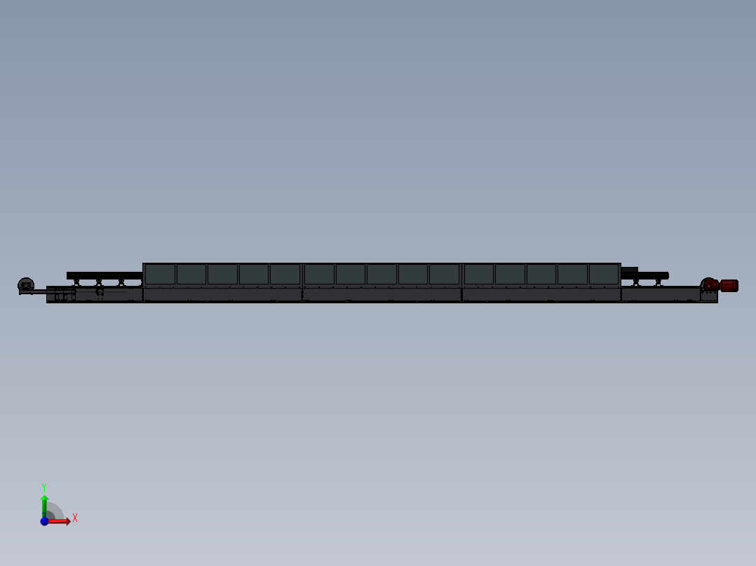 即插即用输送带前视图