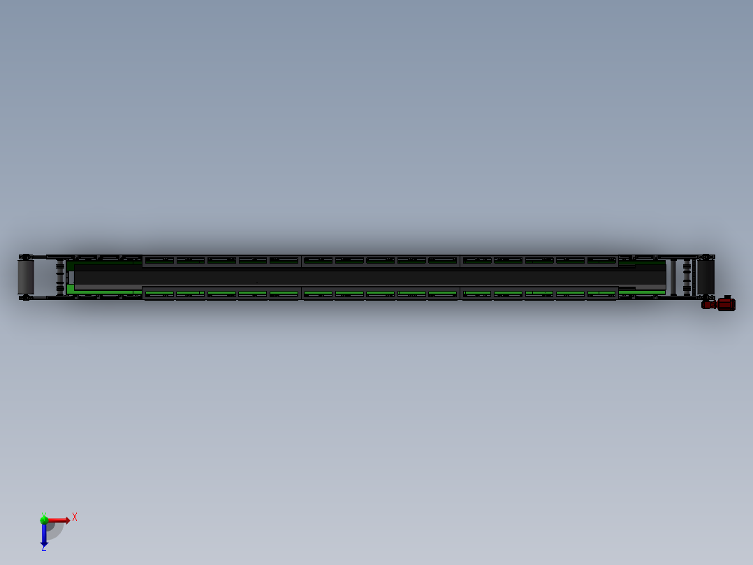 即插即用输送带俯视图