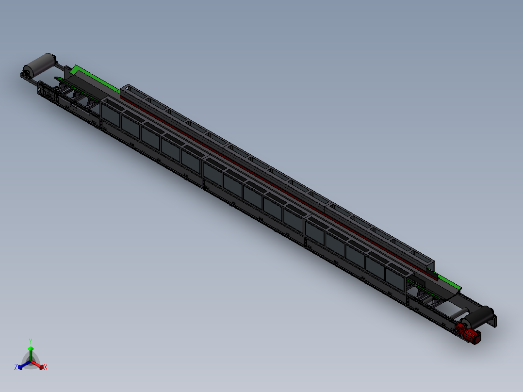 即插即用输送带正等轴测图