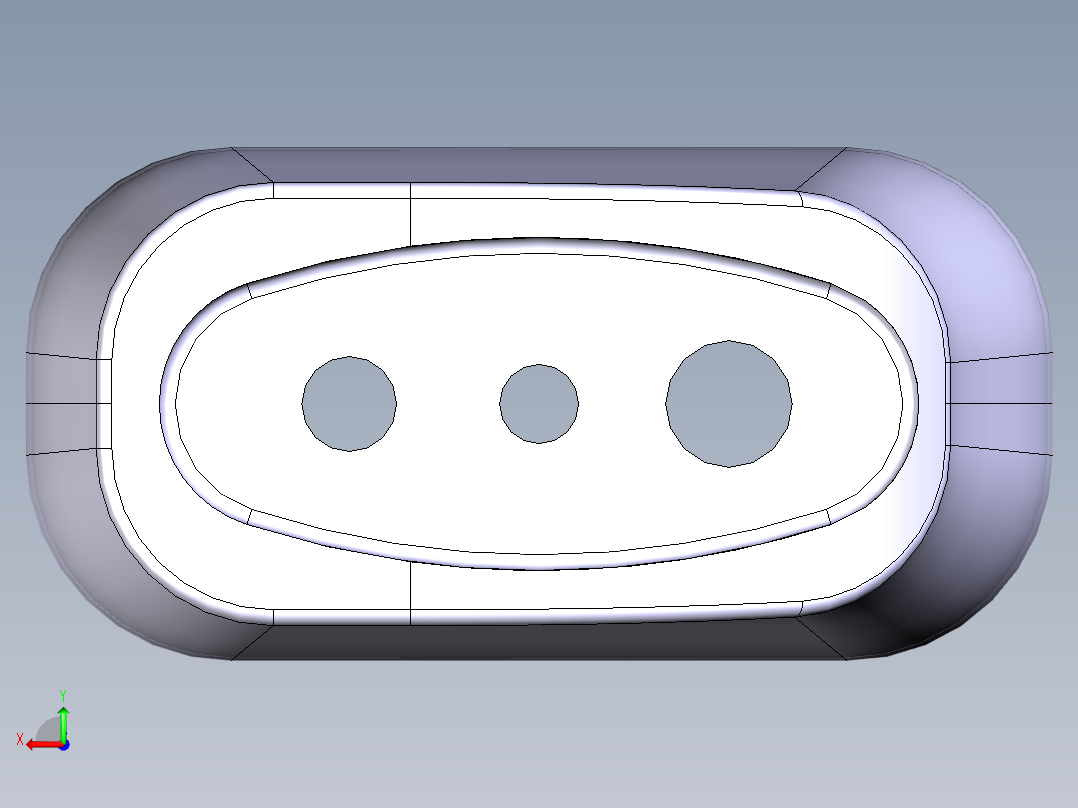 一个简单的手柄模型后视图