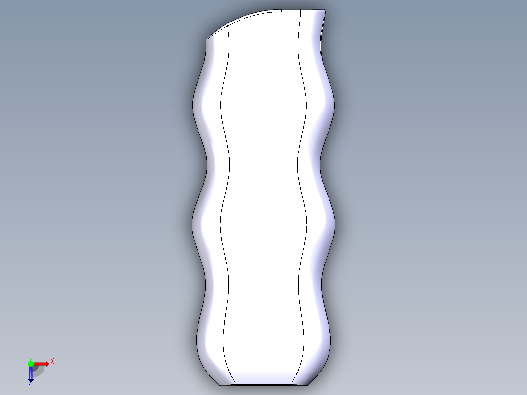 一个简单的手柄模型俯视图