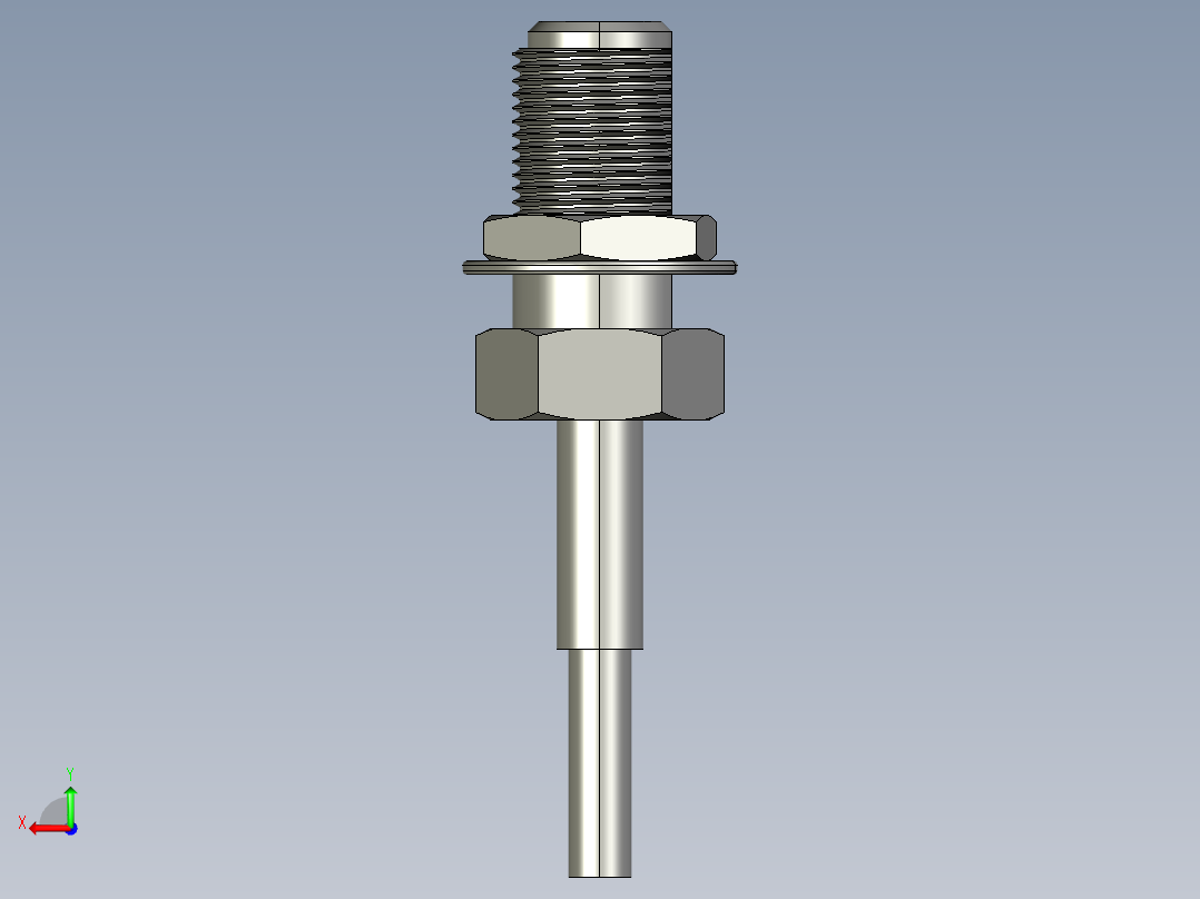 SMA 天线高频连接器后视图