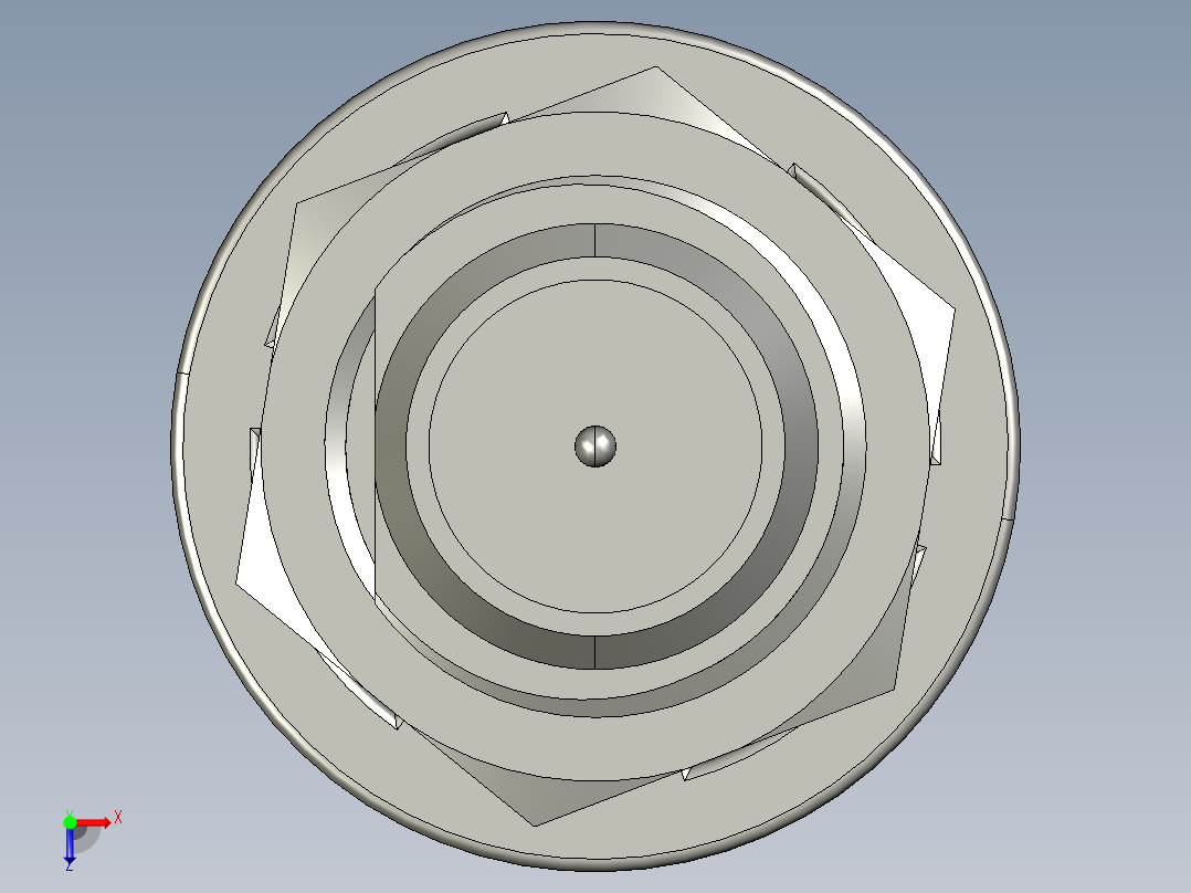 SMA 天线高频连接器俯视图