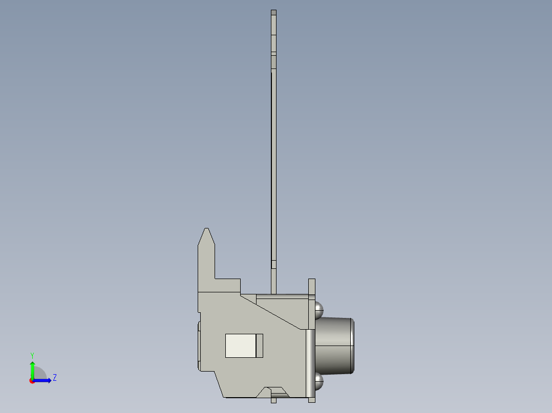 15N型侧面操纵4R轻触开关左视图