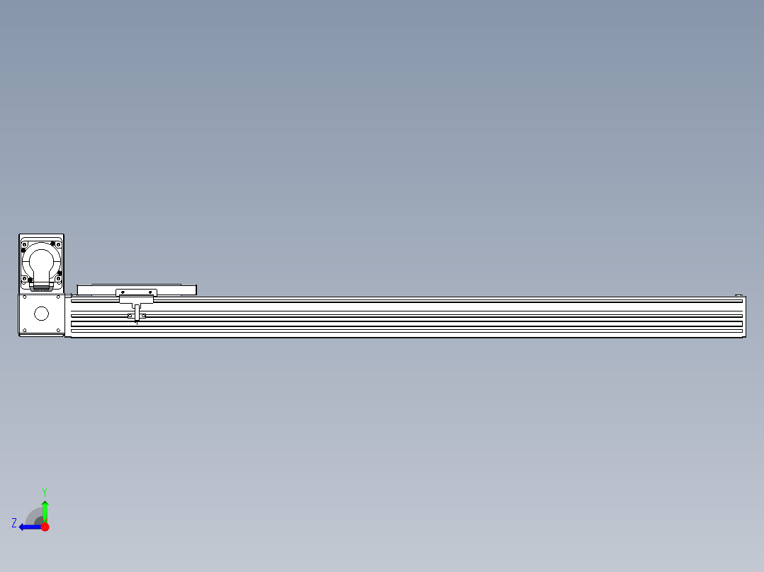 同步带全封闭直线模组TPA-HCB-120D-90-L750-LU-C-P40-N3右视图