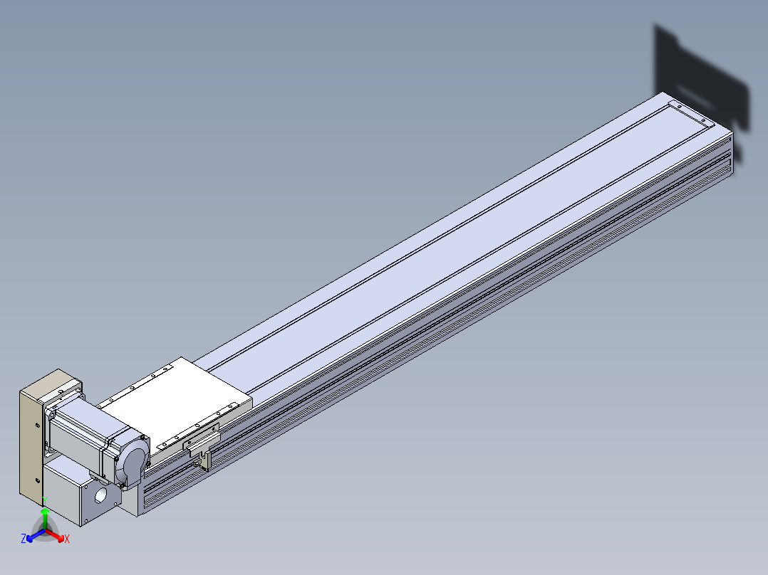 同步带全封闭直线模组TPA-HCB-120D-90-L750-LU-C-P40-N3正等轴测图