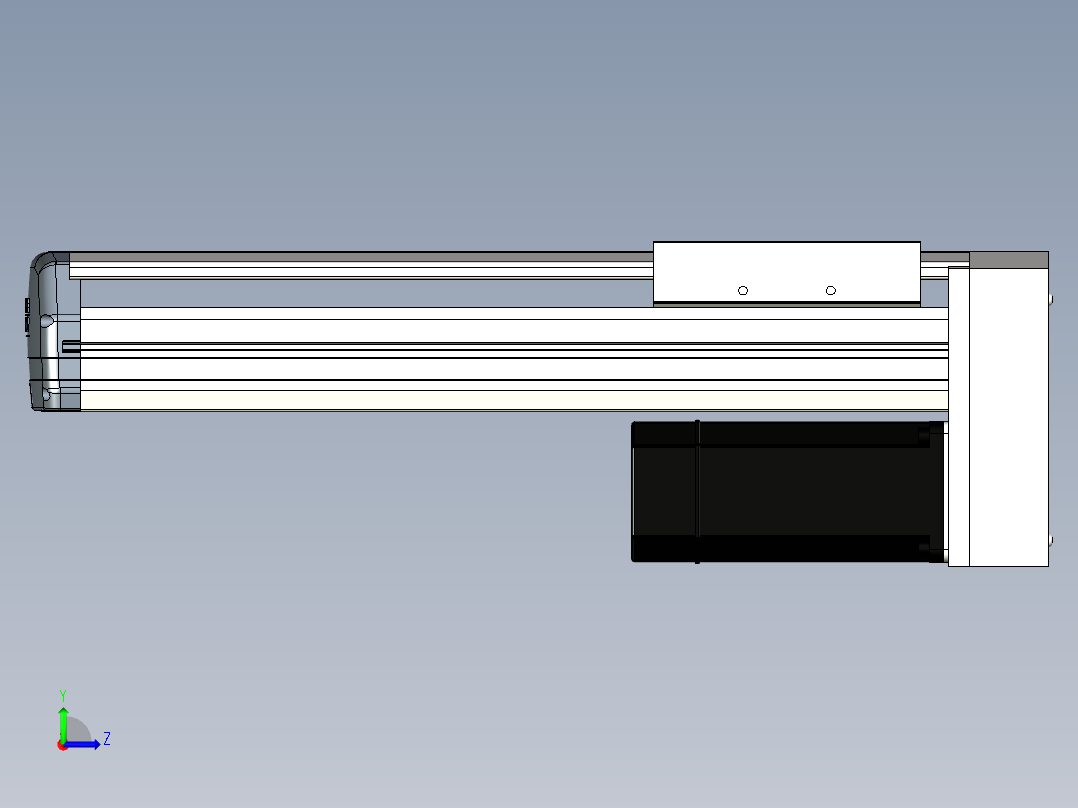 Toyo东佑达直线模组-ETH17-300-BM-M75B左视图
