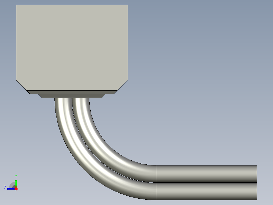 基恩士GT-72(P)_connector_kc图纸模型右视图