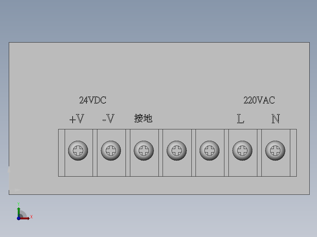 常用开关电源前视图