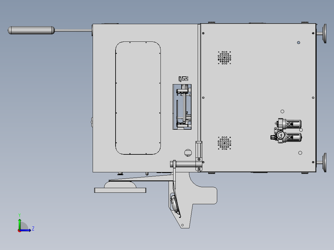 PCBA元件贴片机左视图