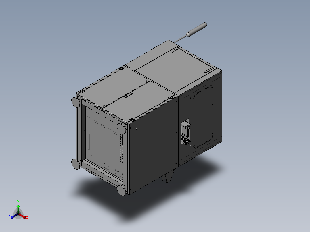 PCBA元件贴片机正等轴测图