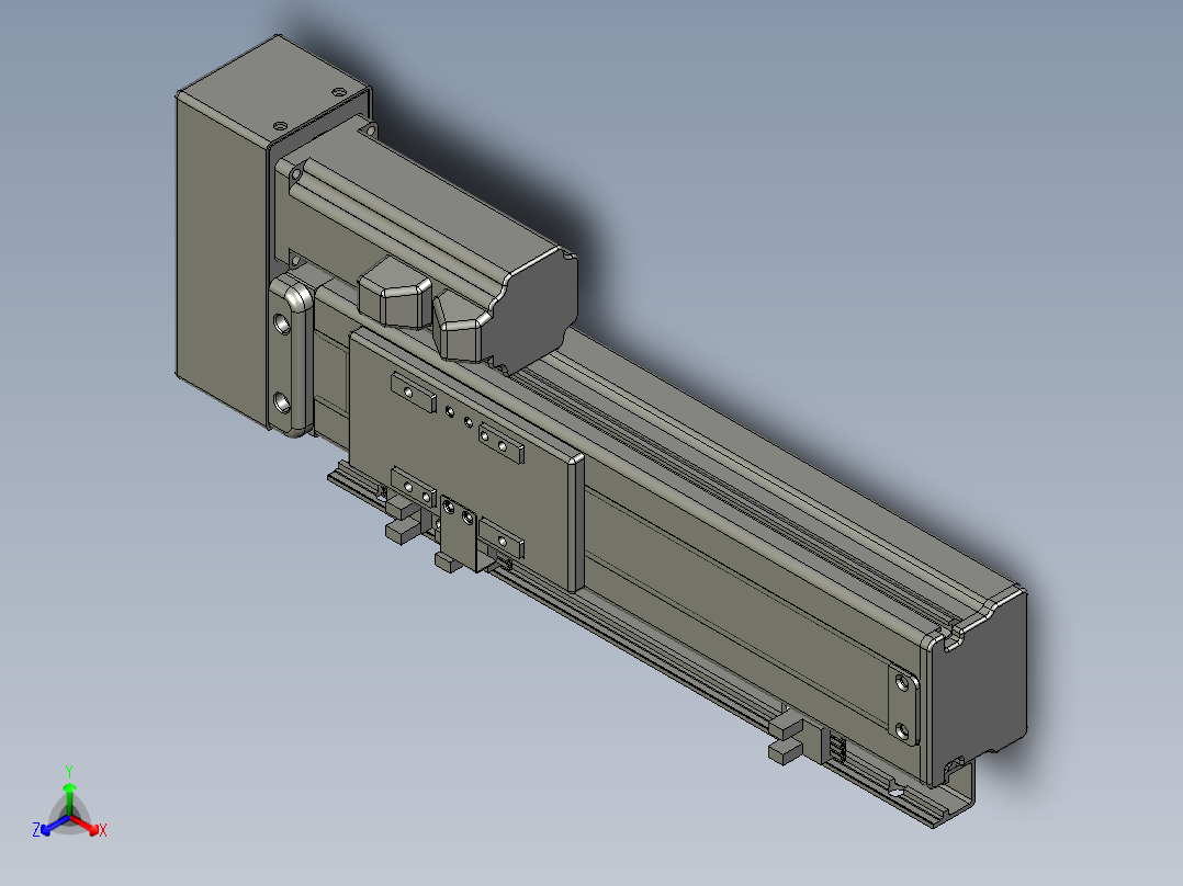 VF丝杆传动-一般环境VT5-L10-C-S120-BR-P10-D4正等轴测图