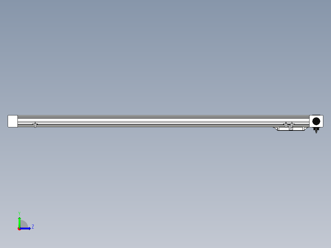 Toyo东佑达直线模组-M65M-X78-1300-R-M40-C4左视图