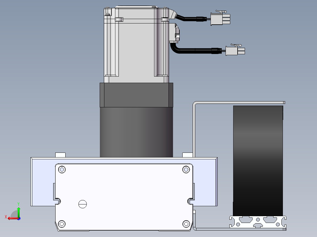 MTM齿轮齿条型MTM17F-BC-750W后视图