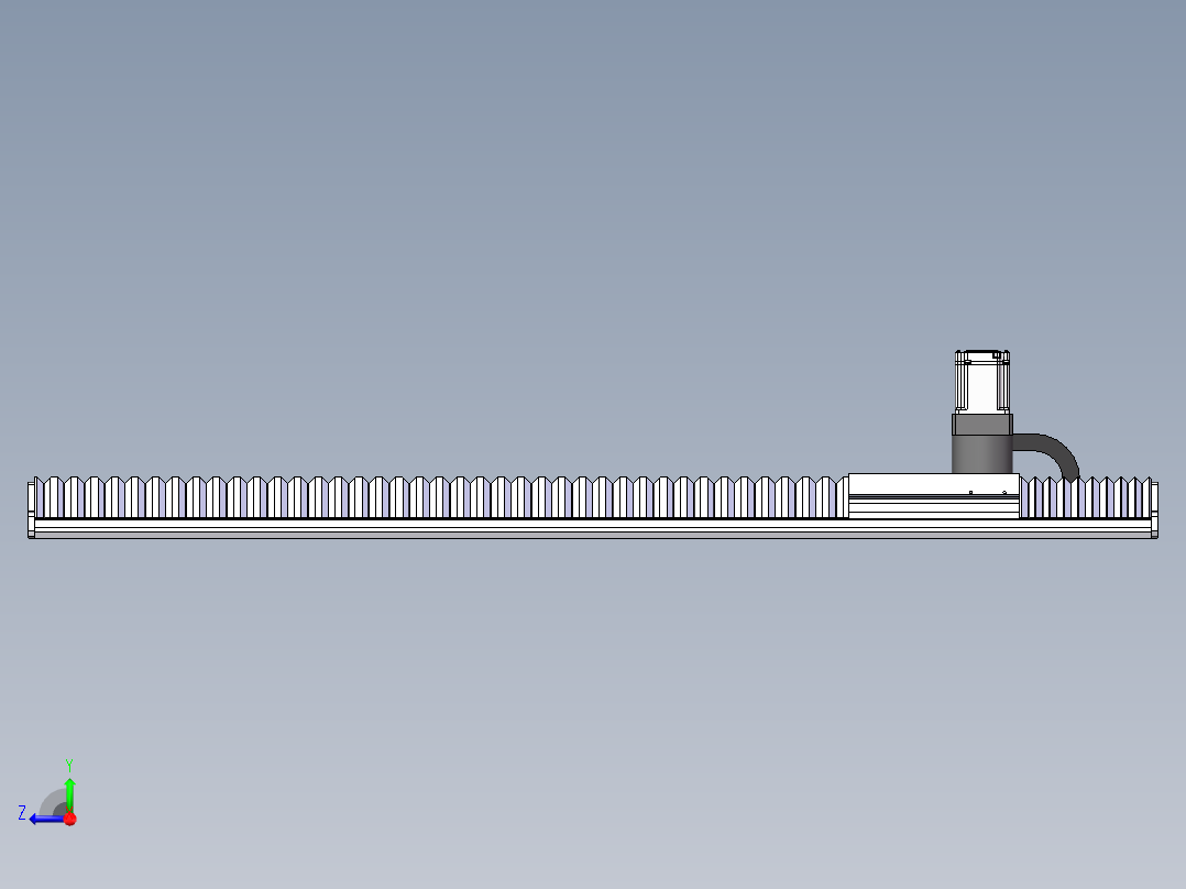 MTM齿轮齿条型MTM17F-BC-750W右视图