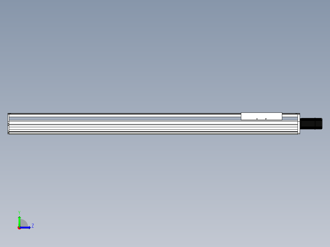 Toyo东佑达直线模组-ETH22-1250-BC-400W左视图