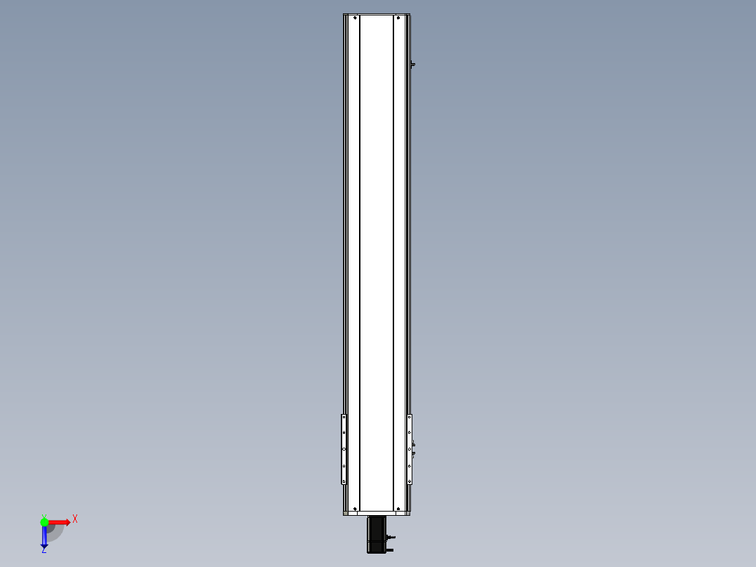 Toyo东佑达直线模组-ETH22-1250-BC-400W俯视图