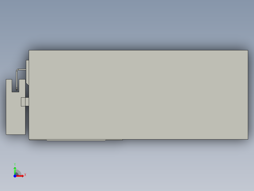 直线模组LHA6-S250-L-200W(16丝杆)设计图纸前视图