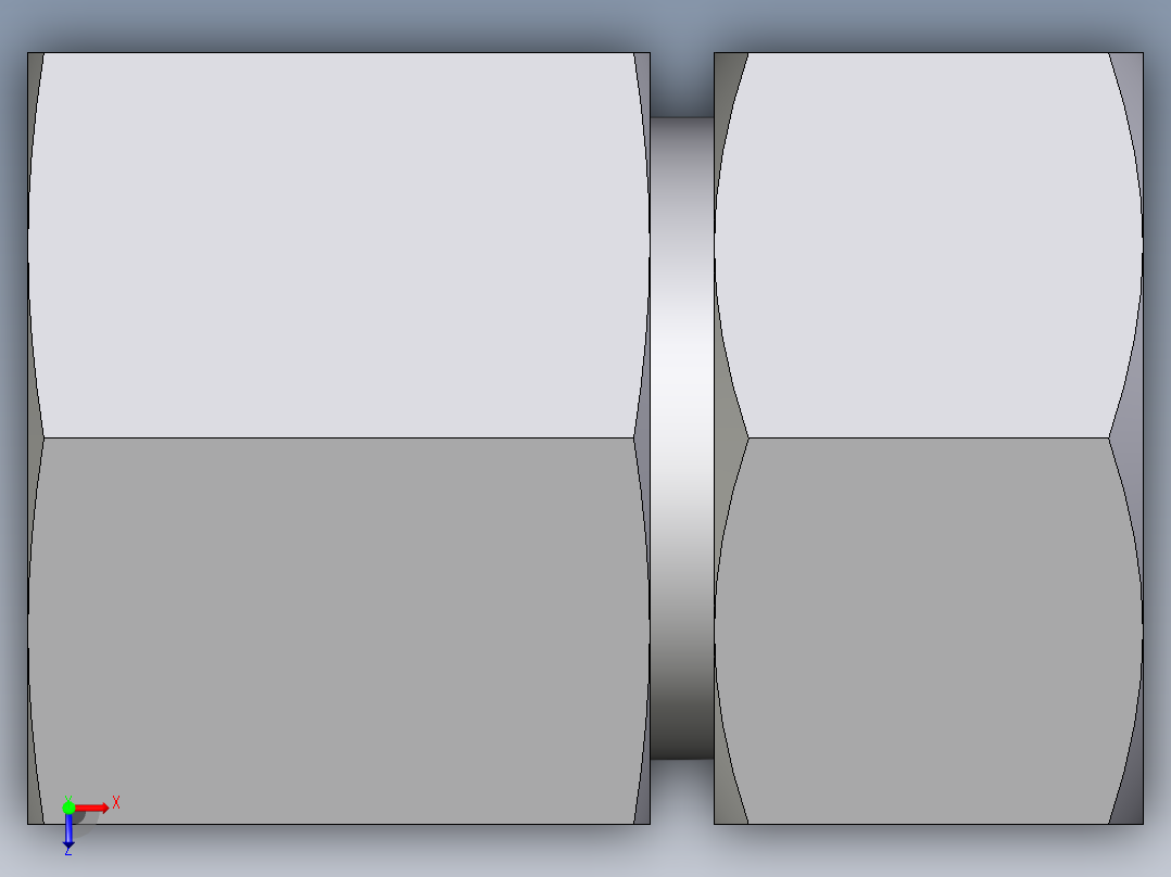 卡套式工业通用硬管接头EO_Swivel_connector_GAI22ZLRCF俯视图
