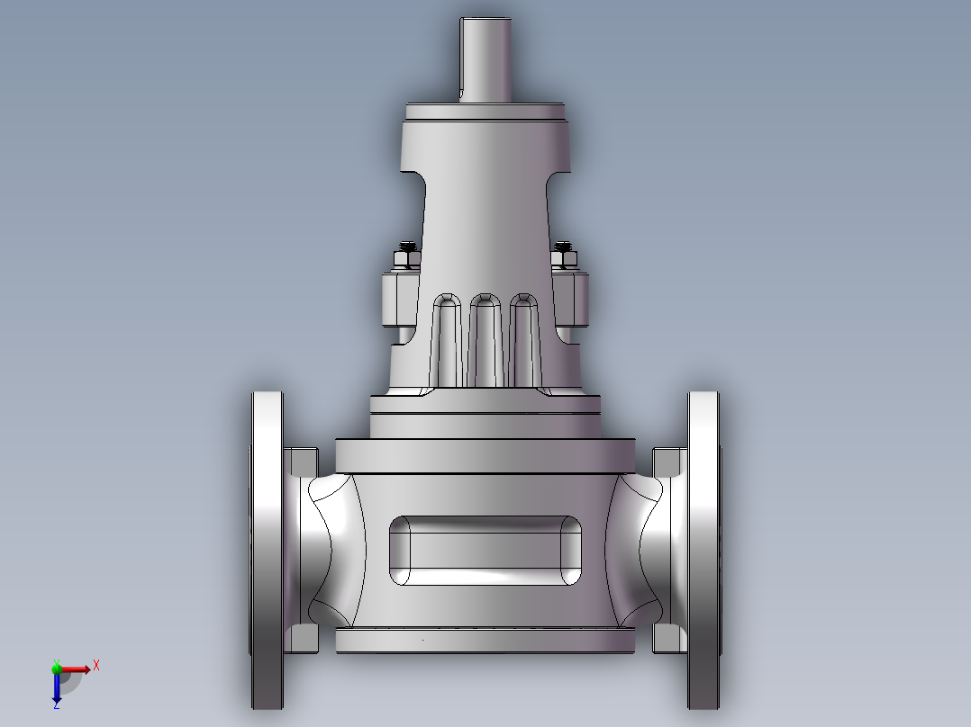 JX413-基于3D打印的齿轮油泵的设计与制作【渐开线内啮合齿轮油泵】俯视图