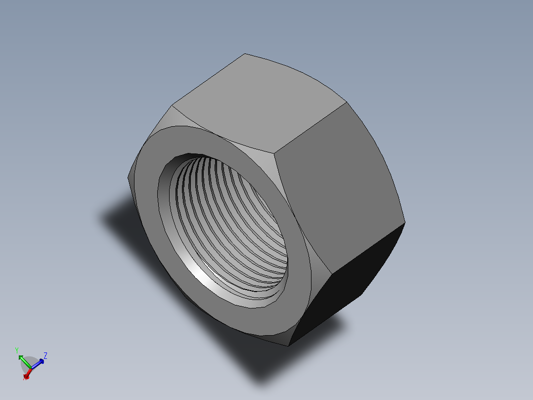 DIN 934 螺母-M100 Nut.SLDPRT主视图
