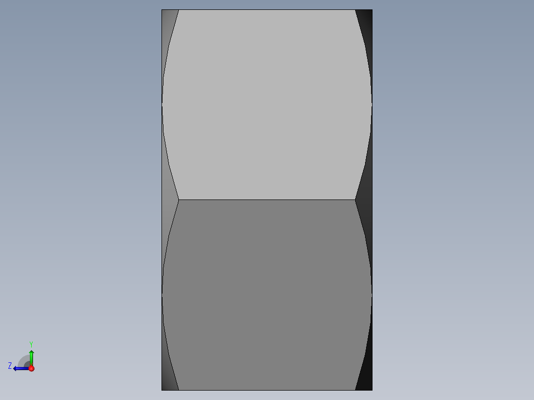 DIN 934 螺母-M100 Nut.SLDPRT右视图