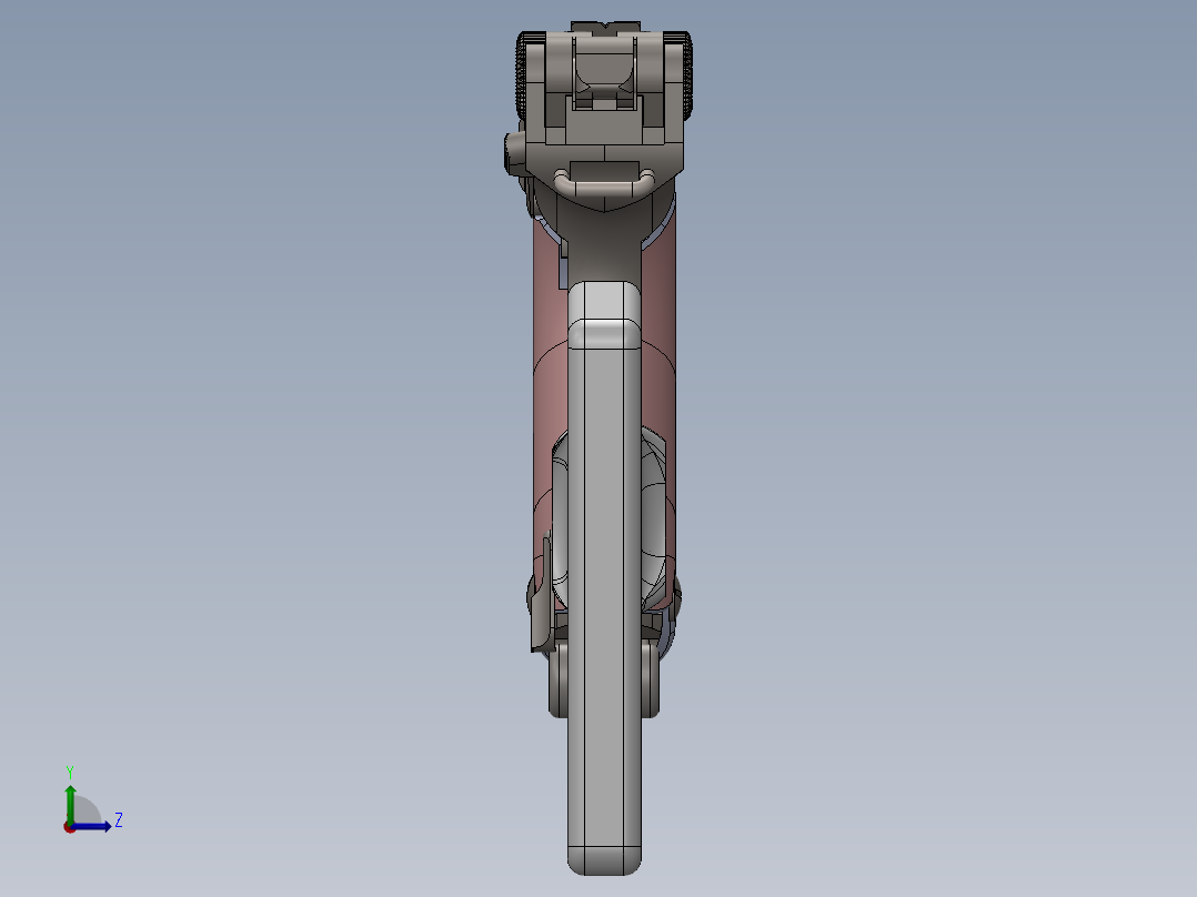 炮兵鲁格步枪左视图