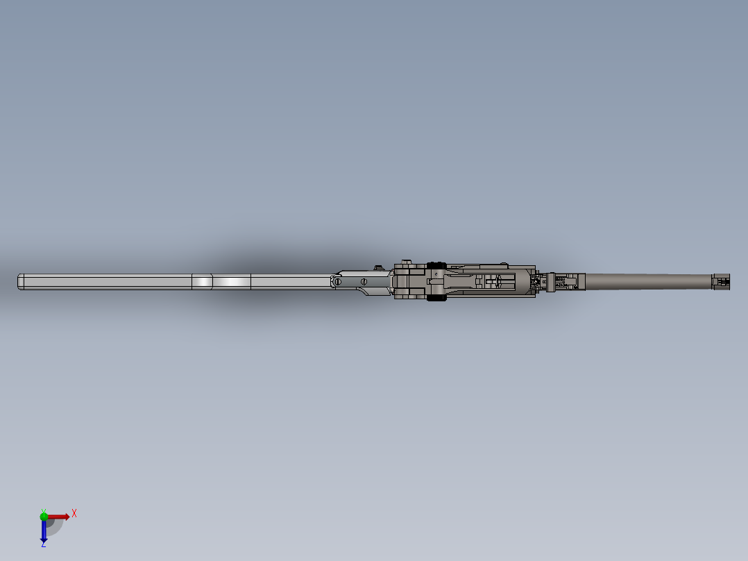 炮兵鲁格步枪俯视图