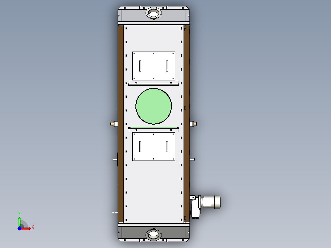 皮带输送机可逆前视图