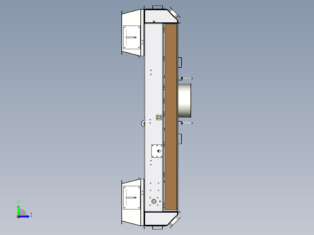 皮带输送机可逆左视图
