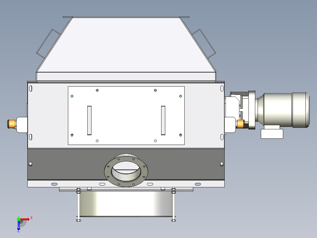 皮带输送机可逆俯视图