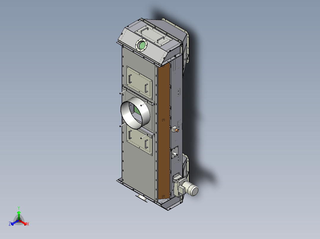 皮带输送机可逆正等轴测图
