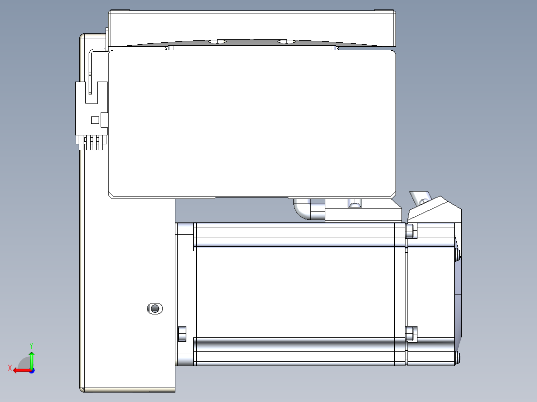 同步带全封闭直线模组TPA-HCB-120D-90-L500-RP-C-P40-N3后视图