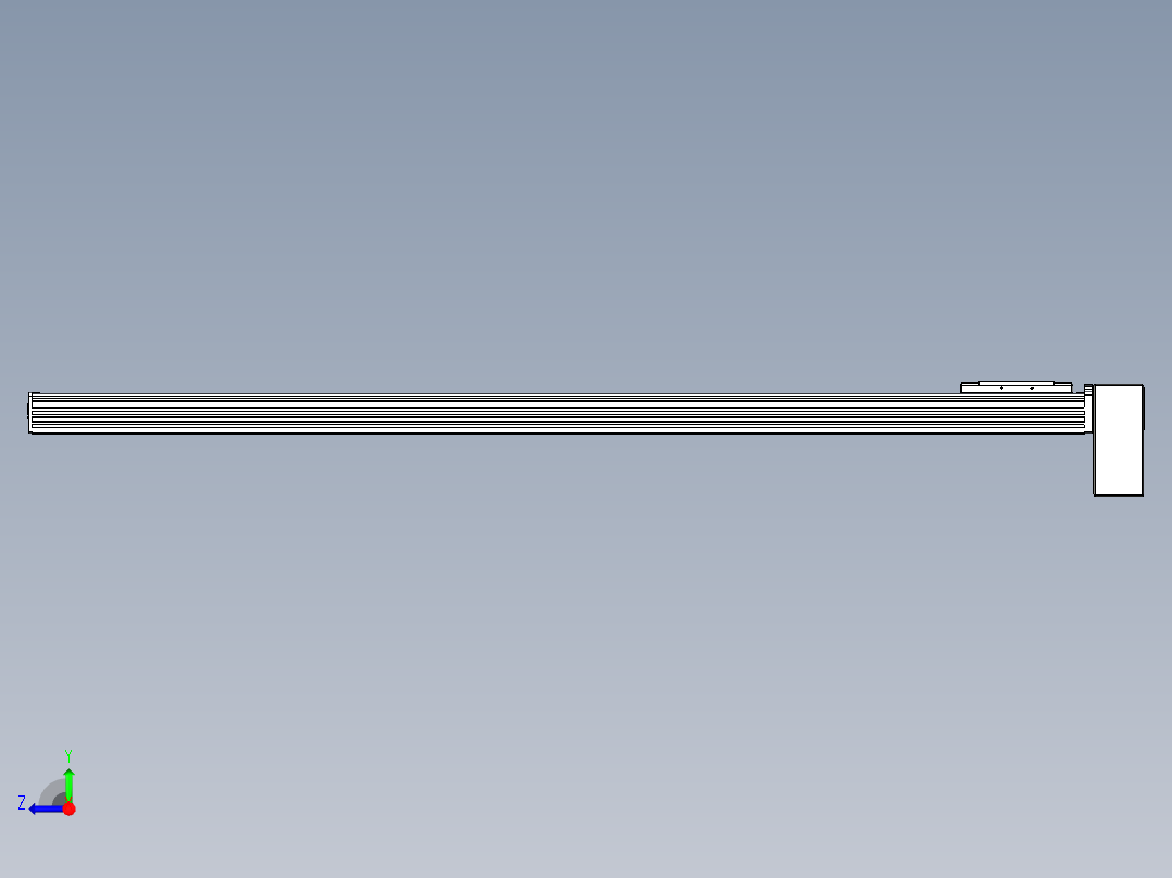同步带全封闭直线模组TPA-HCB-110D-90-L1200-LP-C-P40-N3右视图