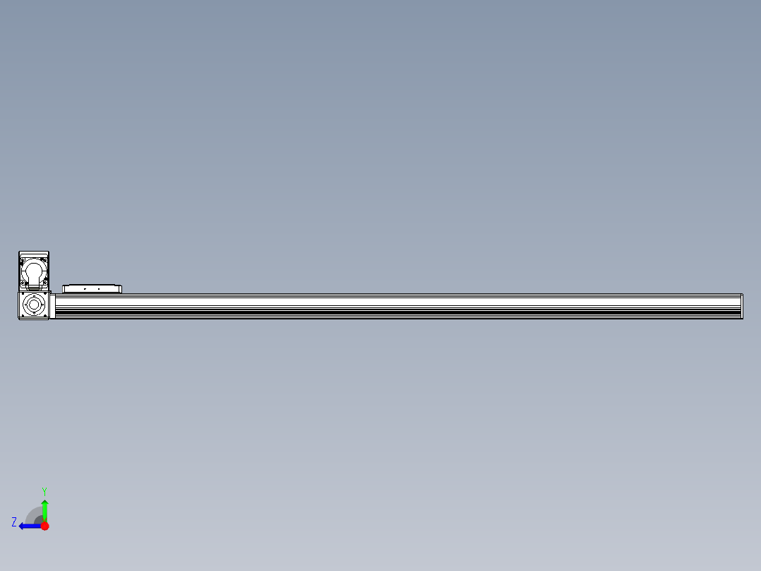 同步带全封闭直线模组TPA-HCB-105D-90-L1300-LU-C-P20-N3右视图