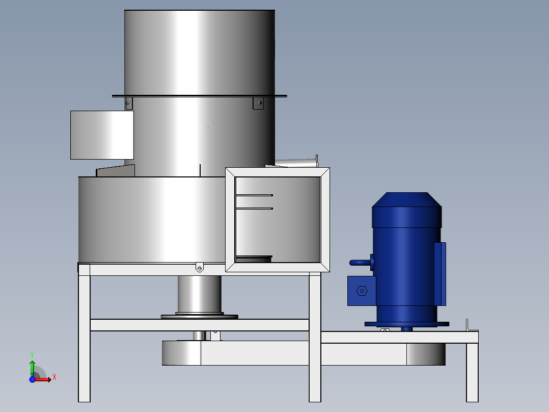 破碎机、破碎干燥机前视图
