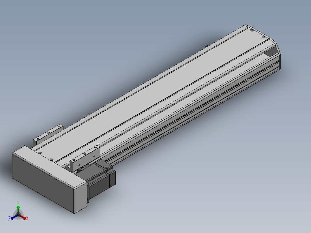 精密模组MY130-T10-550L-BL-P20B-C4-C正等轴测图