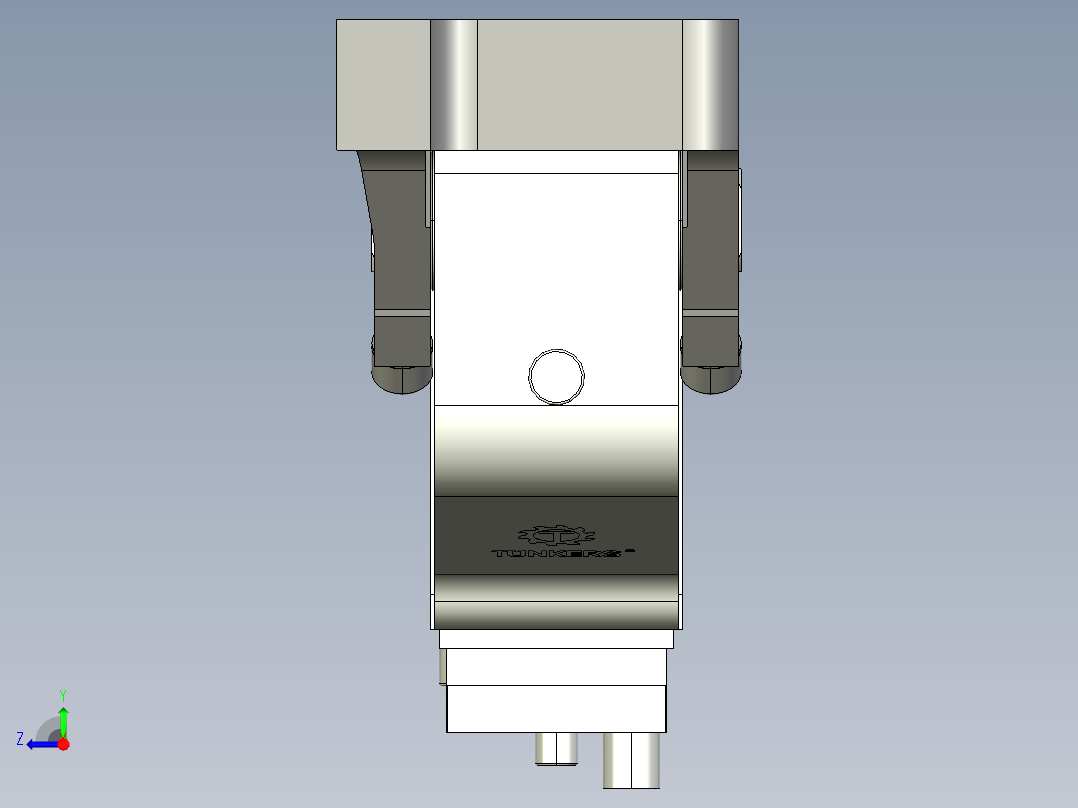 德克斯TUNKERS气缸数模V2 63.1 T12 A12 5~44_GRAD右视图