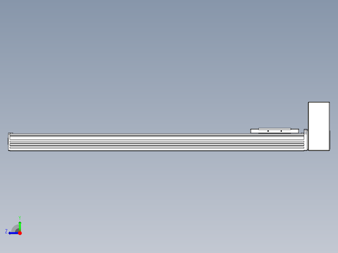 同步带全封闭直线模组TPA-HCB-110D-90-L700-LU-C-P40-N3右视图