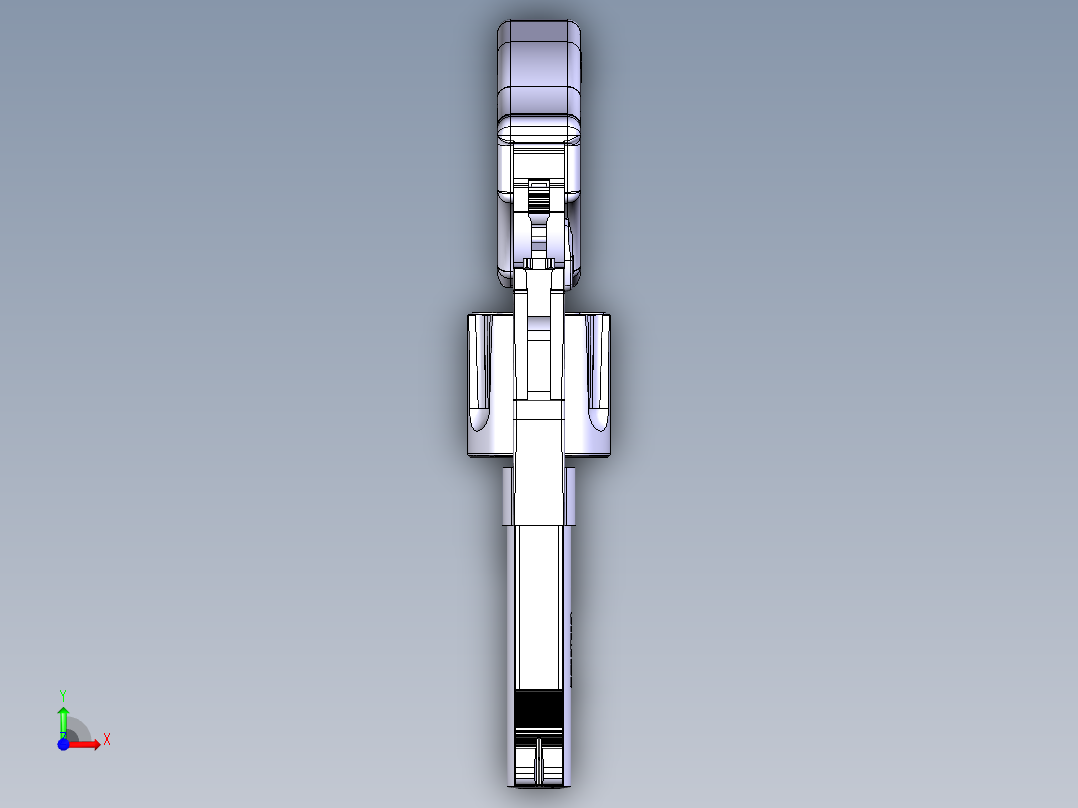 左轮手枪前视图