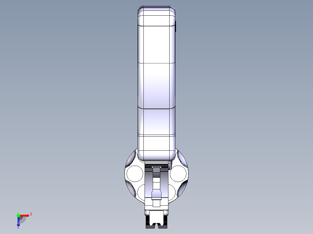 左轮手枪俯视图