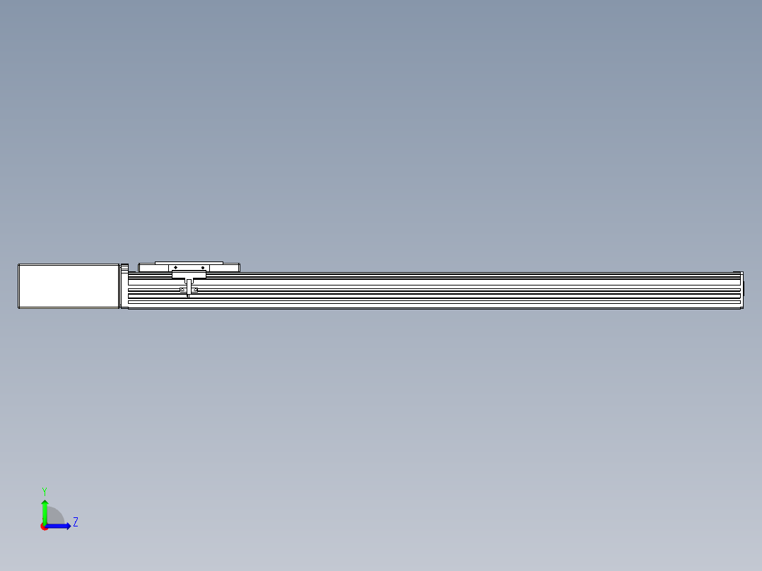 同步带全封闭直线模组TPA-HCB-110D-90-L700-MR-C-P40-N3左视图